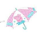 Peppa Pig children's semi-automatic transparent umbrella Ø74 cm