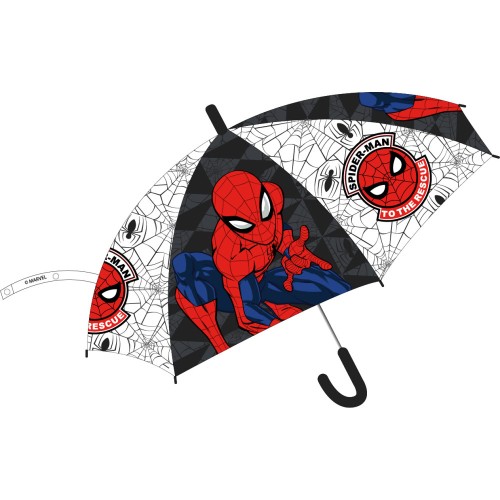 Spiderman Web children's semi-automatic transparent umbrella Ø74 cm
