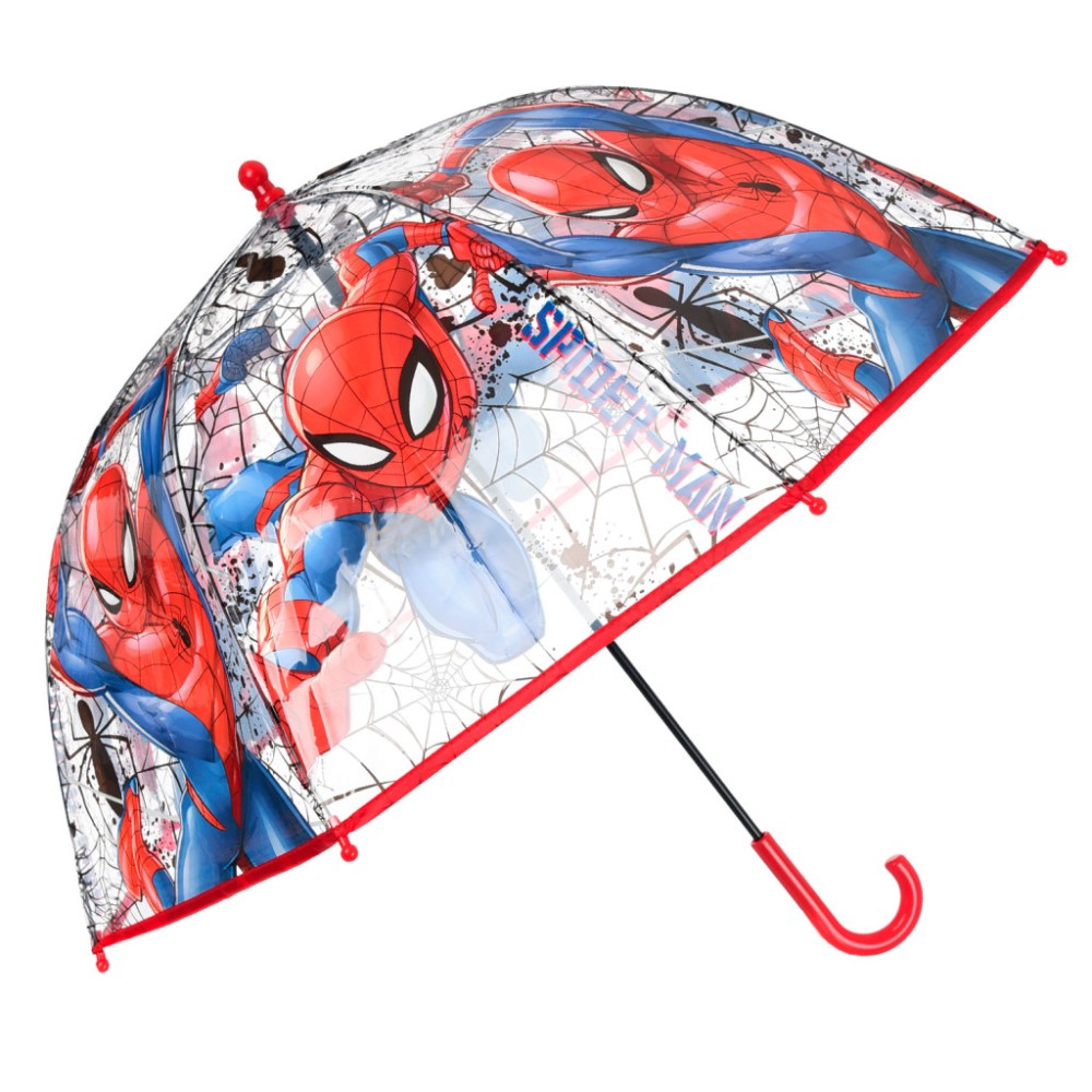 Spiderman Web Power children's transparent umbrella ⌀72 cm