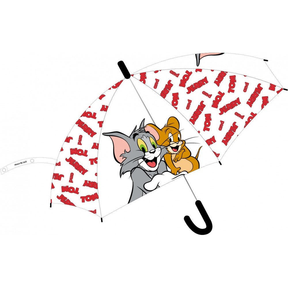 Tom and Jerry children's semi-automatic transparent umbrella Ø74 cm