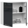 WISZĄCA SZAFKA KUCHENNA OLIWIA W 80cm BIAŁA-GRAFIT POŁYSK H720