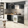 WISZĄCA SZAFKA KUCHENNA OLIWIA W 80cm BIAŁA-GRAFIT POŁYSK H720