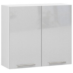WISZĄCA SZAFKA KUCHENNA OLIWIA W 80cm BIAŁA-METALIK POŁYSK H720