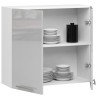 WISZĄCA SZAFKA KUCHENNA OLIWIA W 80cm BIAŁA-METALIK POŁYSK H720