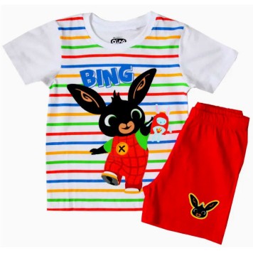 Bing Streaky Kids' Short Pajamas 92 cm