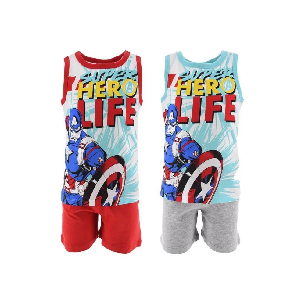 Avengers children's short pajamas 4-10 years