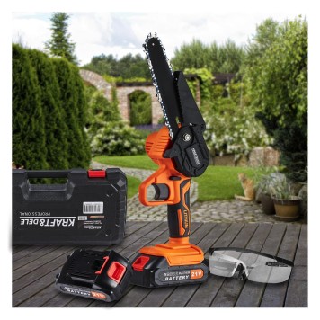 PIŁA ŁAŃCUCHOWA AKUMULATOROWA MINI KD10626 MOCNA PIŁA PILARKA