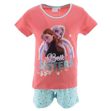 Disney Frozen Best Sisters Peach kids' short pajamas 6 years / 116 cm