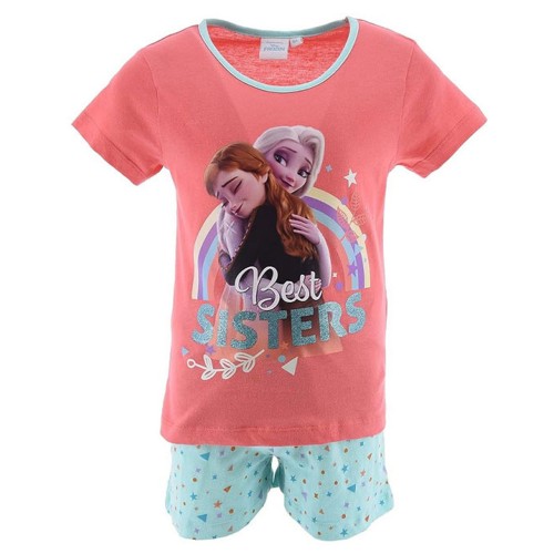 Disney Frozen Best Sisters Peach kids' short pajamas 8 years / 128 cm