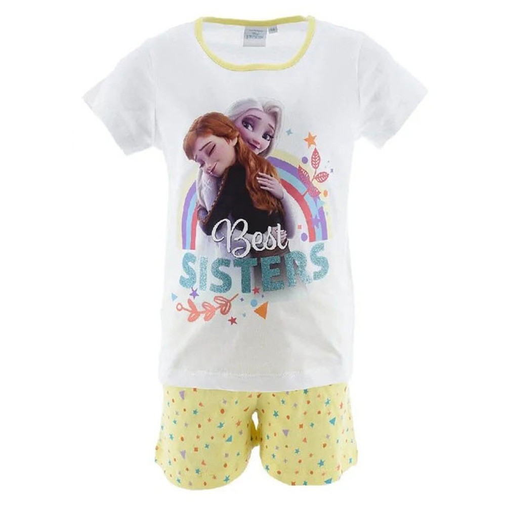Disney Frozen Best Sisters White children's short pajamas 6 years / 116 cm