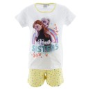 Disney Frozen Best Sisters White children's short pajamas 8 years / 128 cm