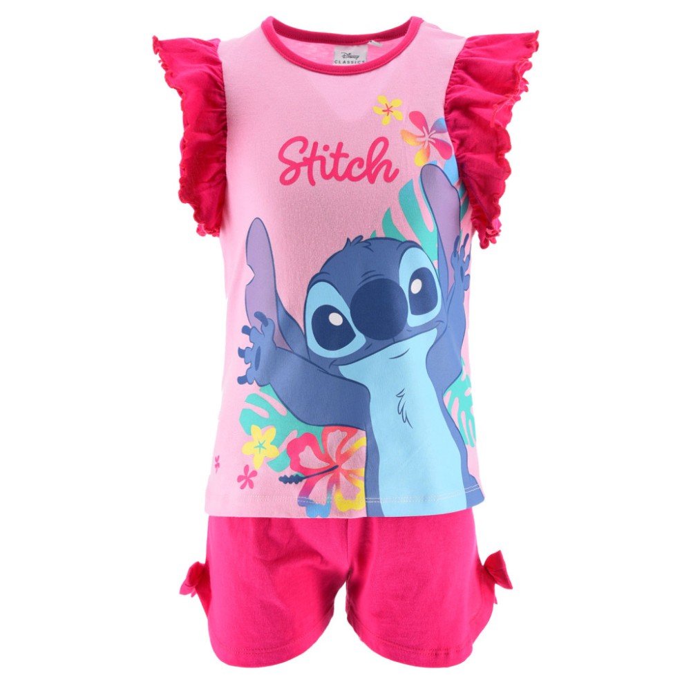Disney Lilo and Stitch Happy children's short pajamas 3-8 years