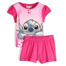 Disney Lilo and Stitch Pink Nap children's short pajamas 3-8 years Giftbox