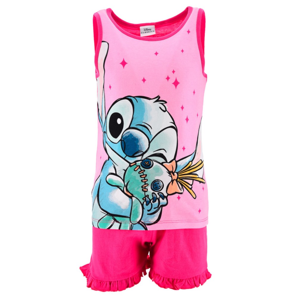 Disney Lilo and Stitch Scrump children's short pajamas 3-8 years Giftbox