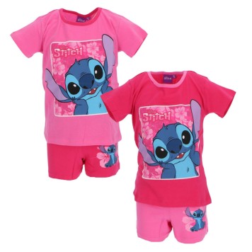 Disney Lilo and Stitch Surprised children's short pajamas 3-8 years