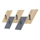 Wall hanger Livy pakoworld oak-retro grey melamine 75.2x1.8x45.3cm