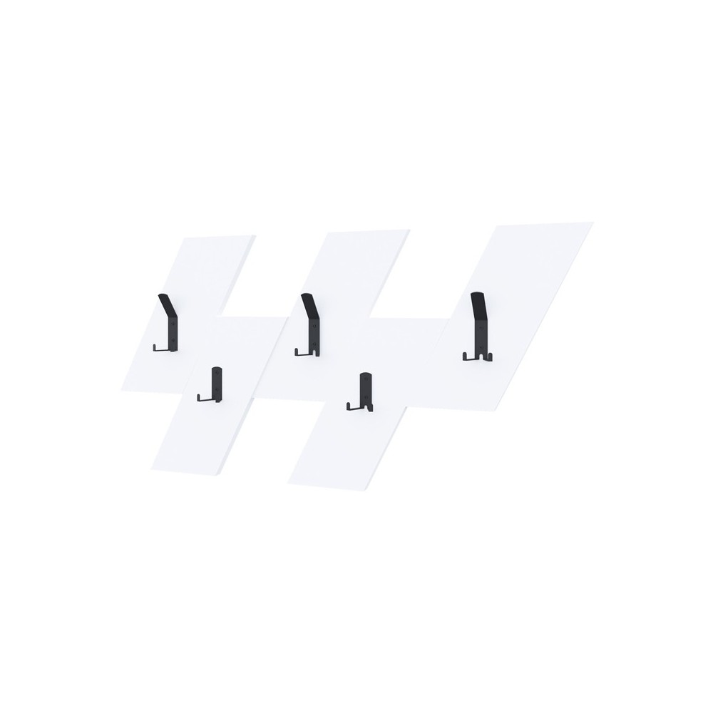 Wall hanger Livy pakoworld white melamine 75.2x1.8x45.3cm Wall hanger Livy pakoworld white melamine 75.2x1.8x45.3cm