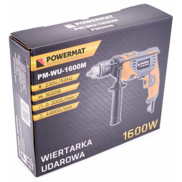 Wiertarka elektryczna udarowa 1600W PM-WU-1600M