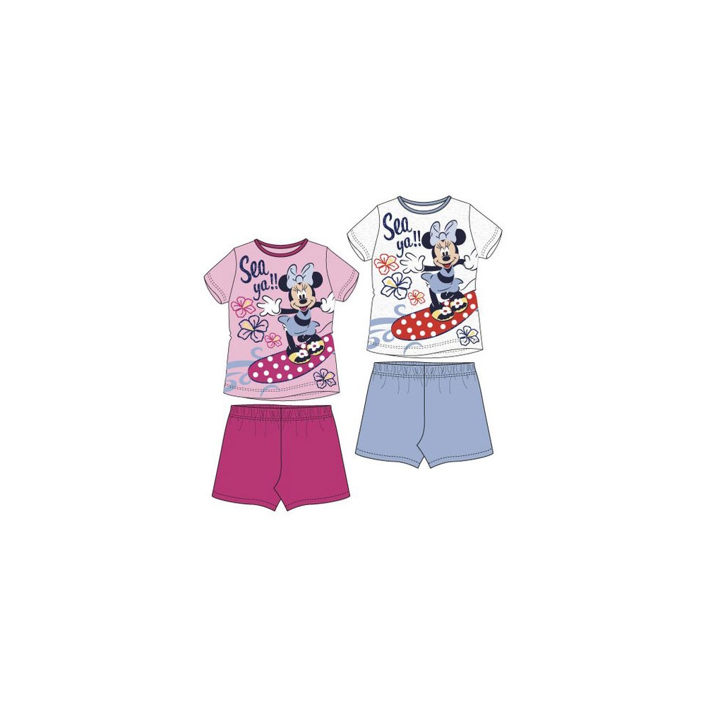 Disney Minnie  Sea children's short pajamas 3-8 years