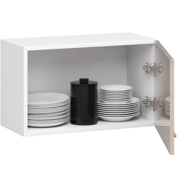 Szafka OLIWIA W60OK BIAŁA / CAPPUCCINO POŁYSK