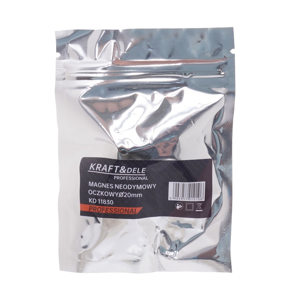 Magnes neodynowy oczkowy 20 mm KD11830