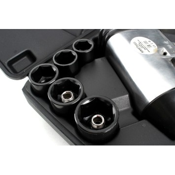 Klucz udarowy pneumatyczny zestaw KD1422 z grzechotką LX-005