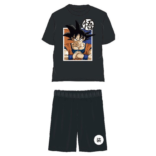 Dragon Ball Saiyan Black children's short pajamas 8 years / 128 cm
