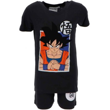 Dragon Ball Saiyan Black children's short pajamas 8 years / 128 cm