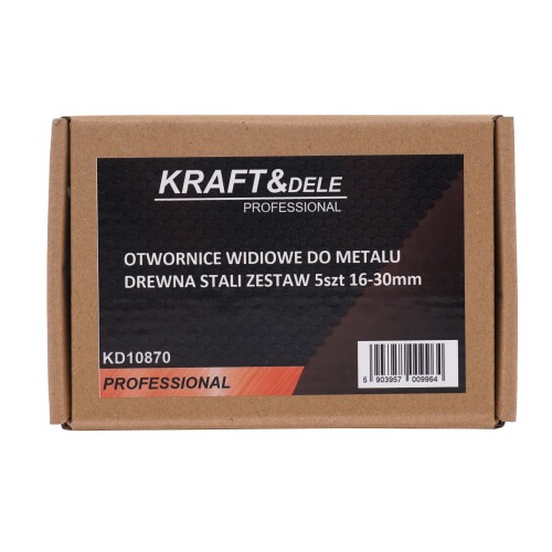 Otwornice widiowe do metalu / drewna/ stali  5 el. KD10870