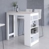 Stolik barowy pod hoker 115cm Biały / Dąb Sonoma