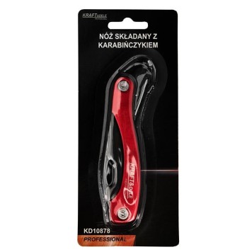 Nóż składany z karabińczykiem KD10878