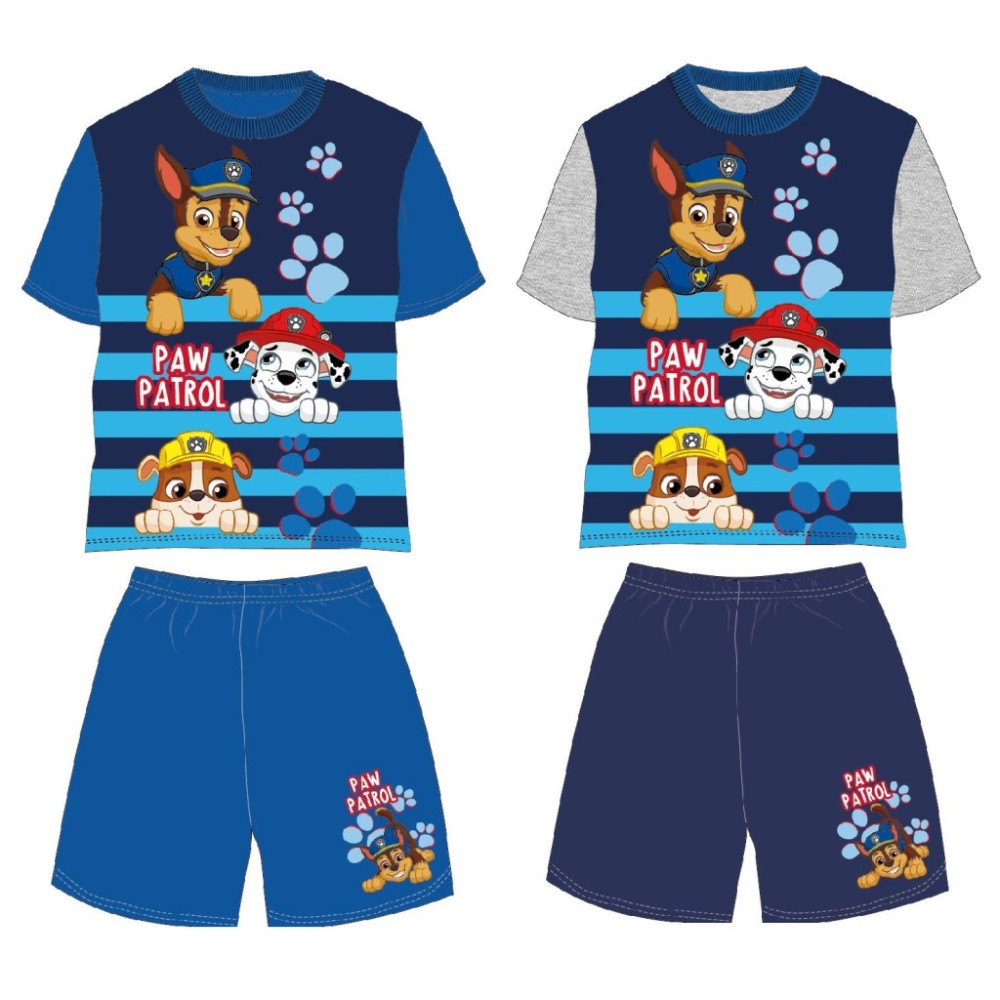 Paw Patrol Happy Stripes children's short pajamas 2-6 years