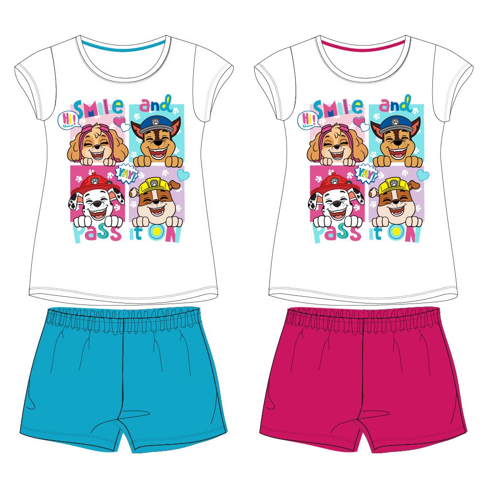 Paw Patrol Smile children's short pajamas 98-128 cm