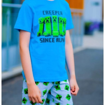 Minecraft children's short pyjamas 9 years