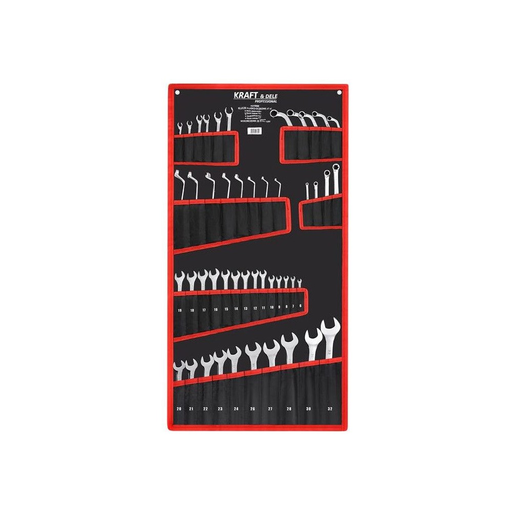 KLUCZE PŁASKO-OCZKOWE 47el. KD10999