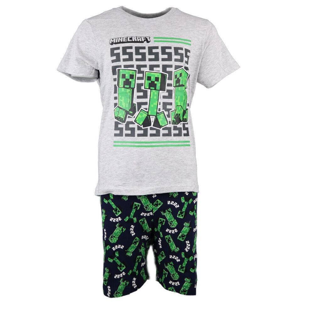 Minecraft Kids Short Pajamas 8 Years