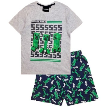 Minecraft Kids Short Pajamas 8 Years