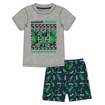 Minecraft children's short pajamas 9 years