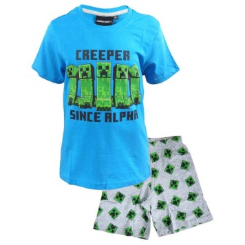 Minecraft children's short pajama 6-12 years