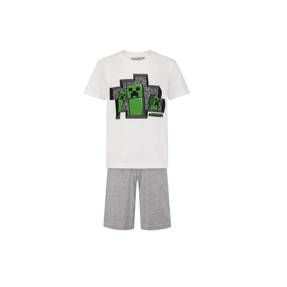 Minecraft children's short pajamas 6-12 years