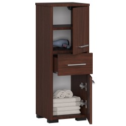 Meuble de salle de bain 30x85x30cm Marron