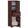 Meuble de salle de bain 30x85x30cm Marron