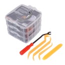 Zestaw 630 szt. spinek, kołków, klipsów do tapicerki + wyjmak i ściągacze KD10612