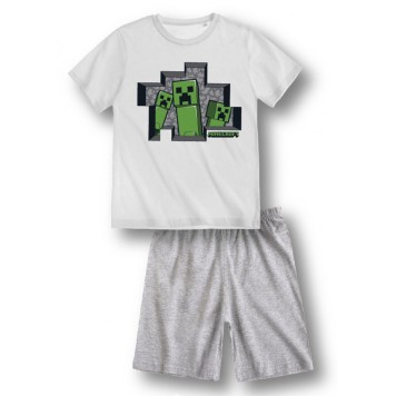 Minecraft children's short pajamas 6-12 years