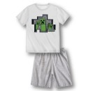 Minecraft children's short pajamas 6-12 years
