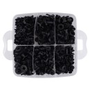 Zestaw 630 szt. spinek, kołków, klipsów do tapicerki + wyjmak i ściągacze KD10612