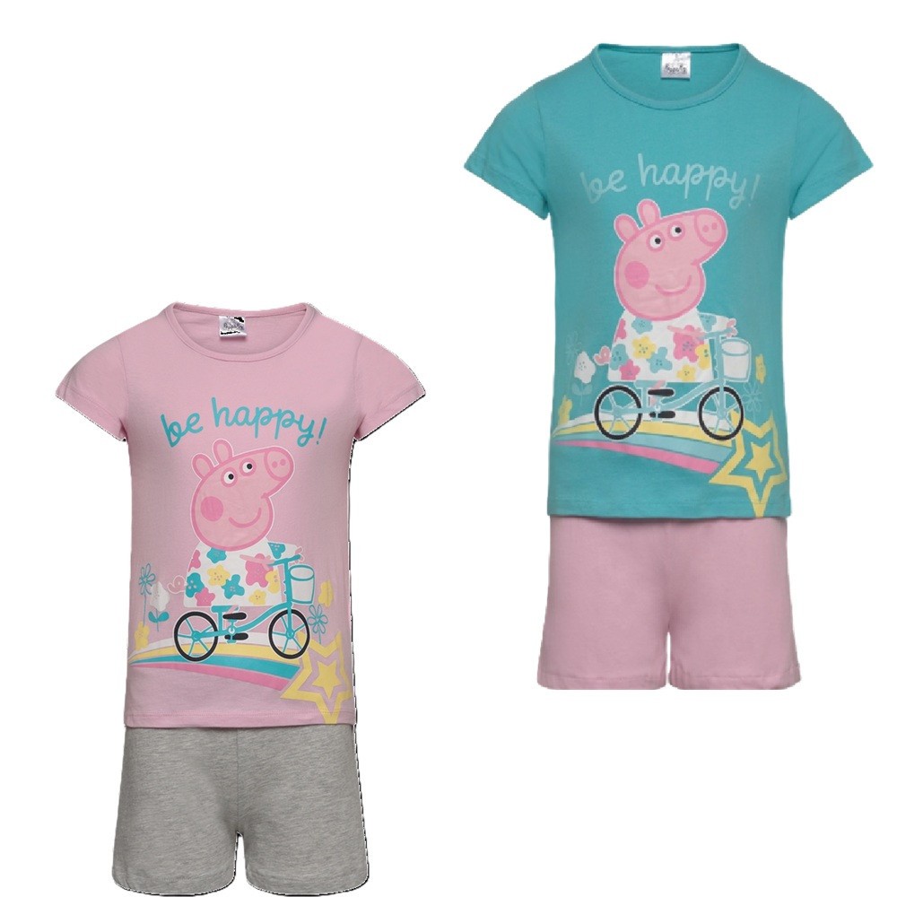 Peppa Pig Bike children's short pajamas 3-6 years