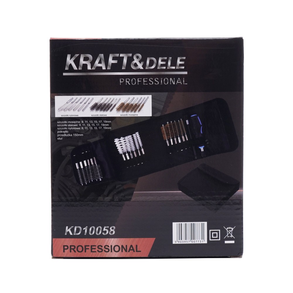 Zestaw szczotek do czyszczenia gniazd wtryskiwaczy 20 el. KD10058