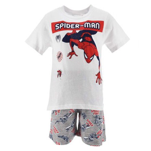 Spiderman Climb White children's short pajamas 3 years / 98 cm