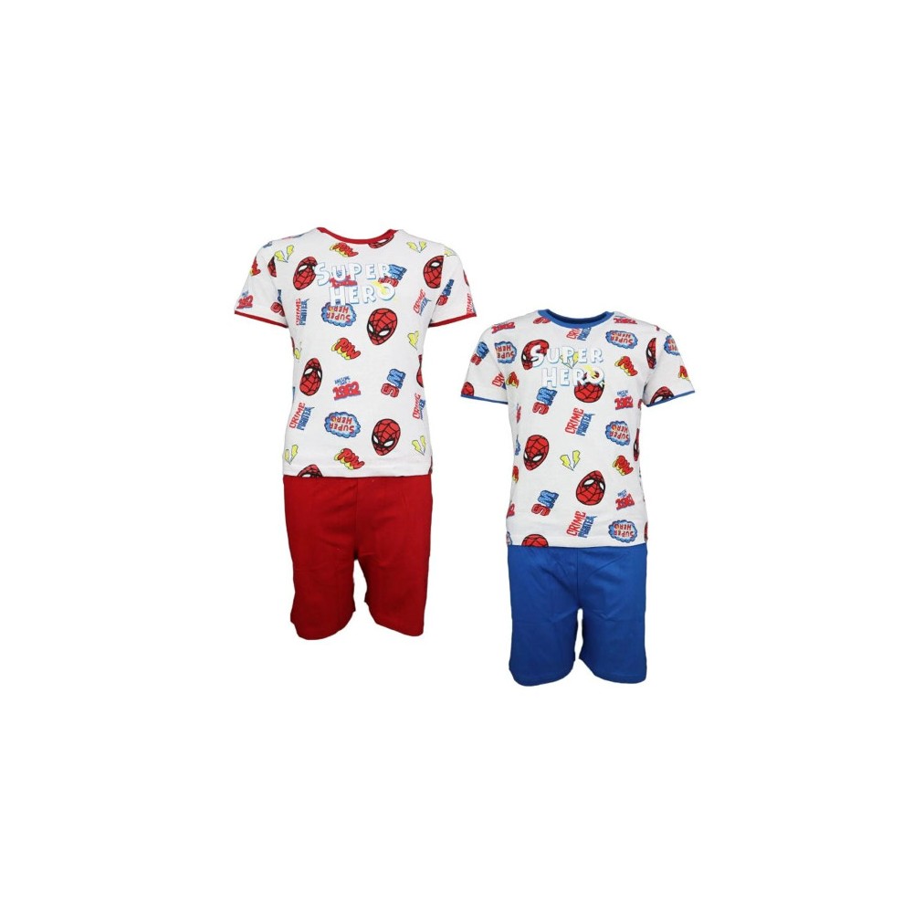 Spiderman children's short pajamas 104-134 cm